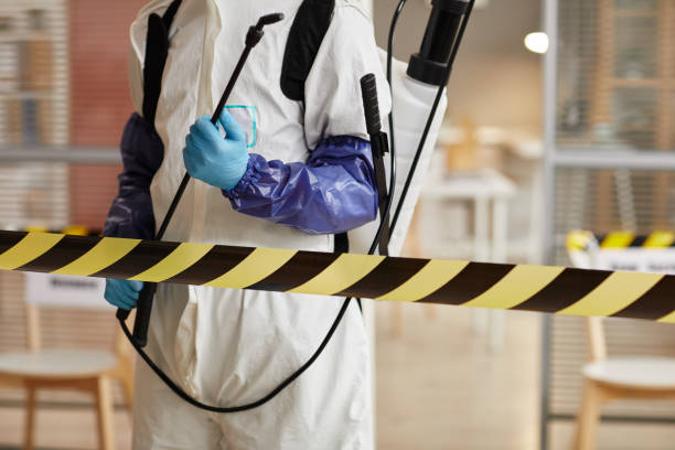 Professional Biohazard Cleanup technician working in Urbana, IL